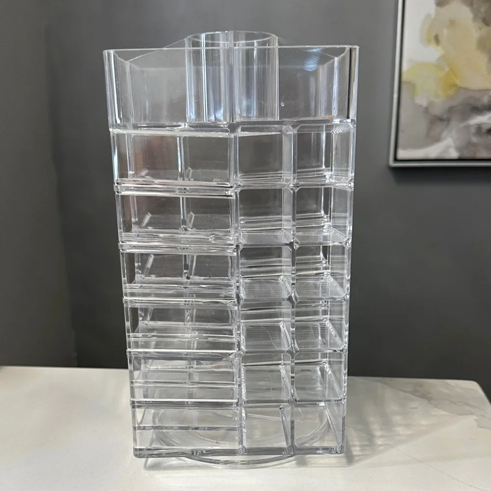 Clear Acrylic Lipstick Storage Organizer